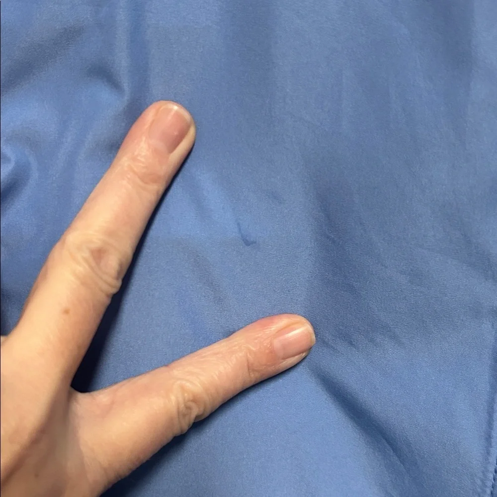 Champion Blue Hooded Half-Zip Windbreaker Pullover with 'CAROLINA' Logo